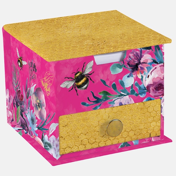 NEW QUEEN BEE MEMO CUBE with‎ Storage Drawer - Picture 1 of 2